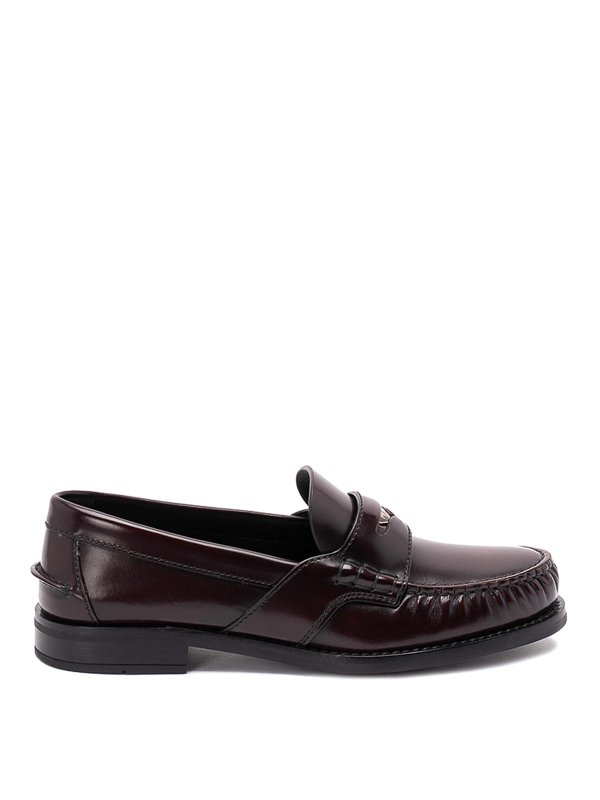PRADA: Loafers & Slippers - Brushed Leather Loafers