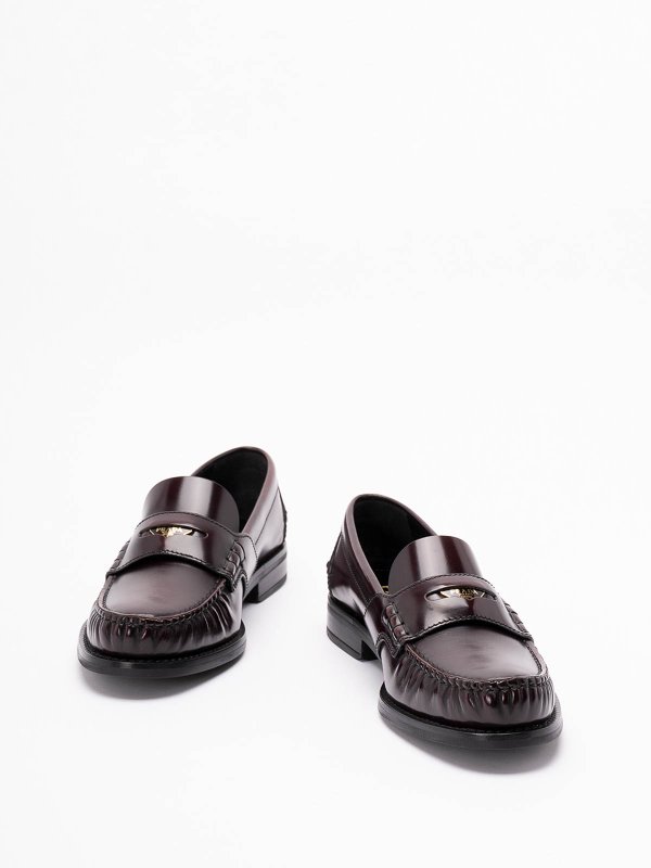 PRADA: Loafers & Slippers online - Brushed Leather Loafers