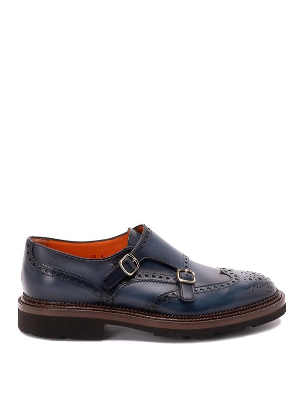 SANTONI: Mokassins und Slippers - Mokassins - Blau