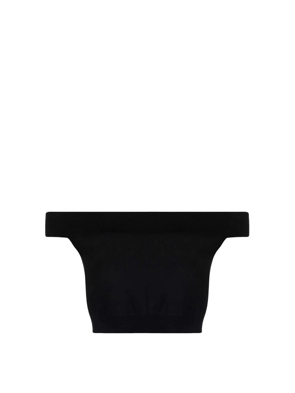 ALEXANDER MCQUEEN: トップス＆タンクトップ - トップ/タンクトップ - 黒