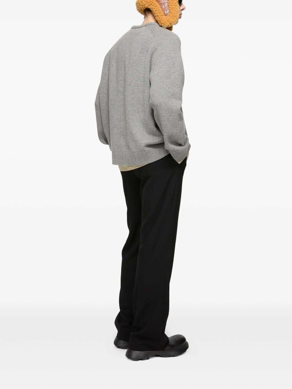 The Best Shops Acne Studios: Col en V - Pull À Col V - Gris