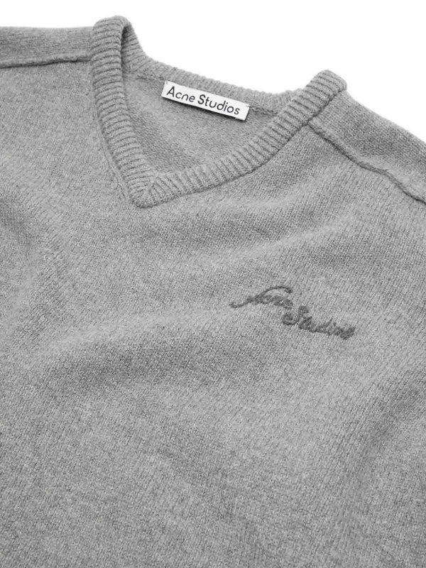 Pull À Col V - Gris shop online: Acne Studios