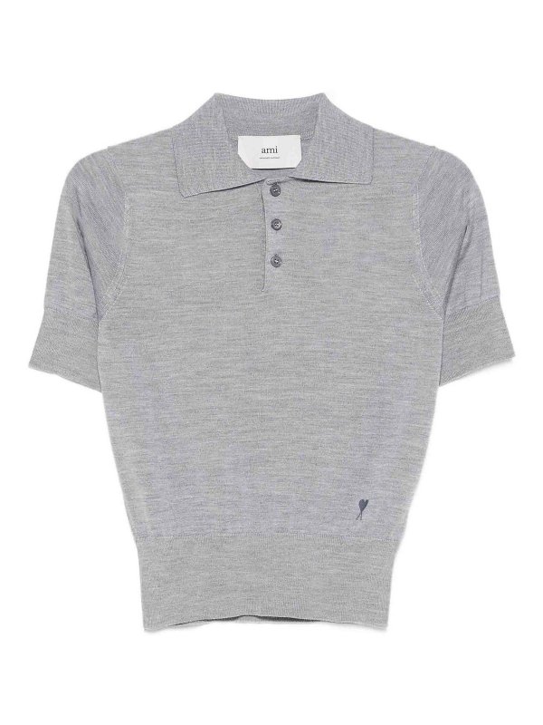 AMI PARIS: Polos  - Polo - Gris