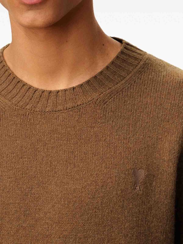 The Best Shops AMI PARIS: Rundhalspullover - Braun