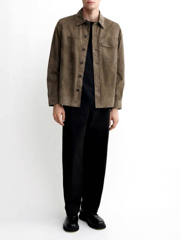 ARMA: leather jacket online - Dillen Suede Jacket