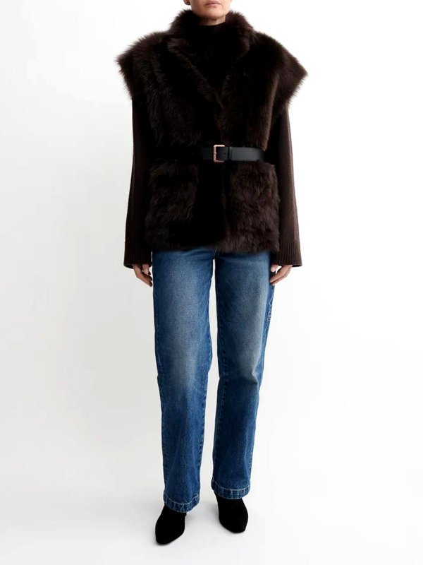 The Best Shops ARMA: vests - Marta Reversible Shearling Vest