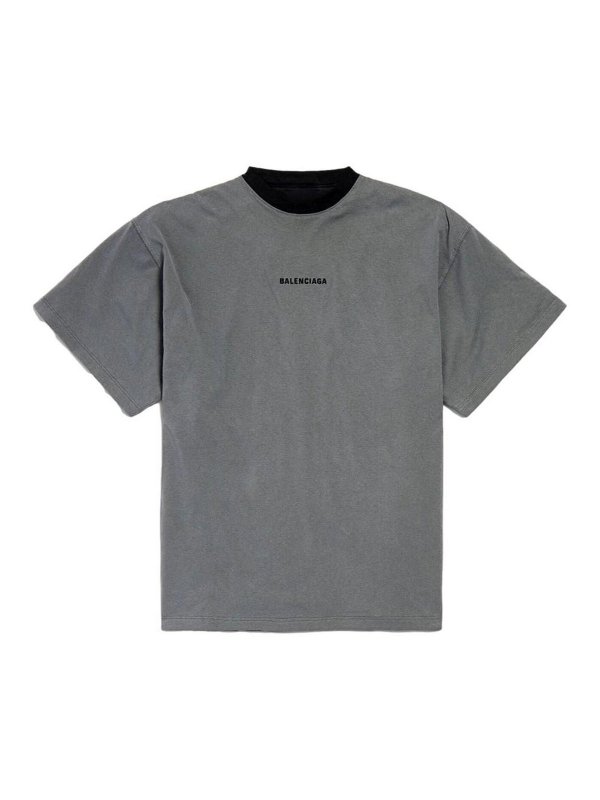 BALENCIAGA: Camisetas online - Camiseta - Gris
