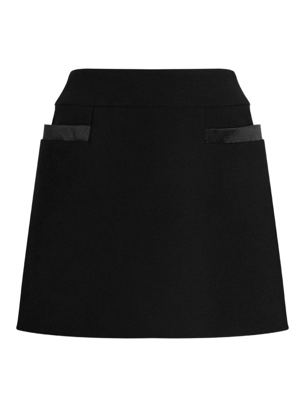 DOLCE & GABBANA: ニーレングススカート＆ミディ丈 - 膝丈/ミディスカート - 黒