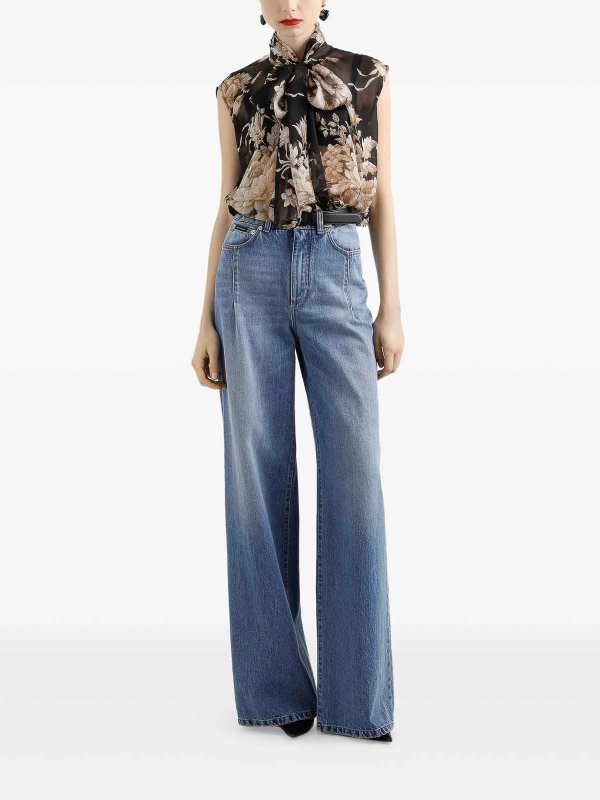 DOLCE & GABBANA: bluse online - Camicetta senza maniche