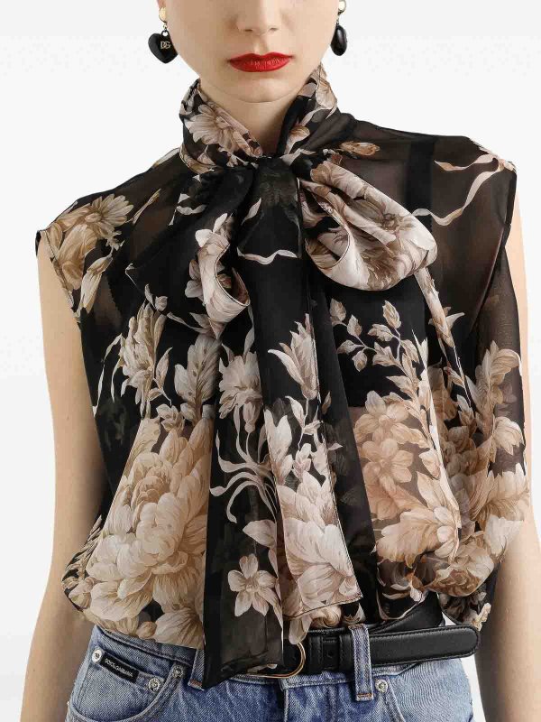 Camicetta senza maniche shop online: DOLCE & GABBANA