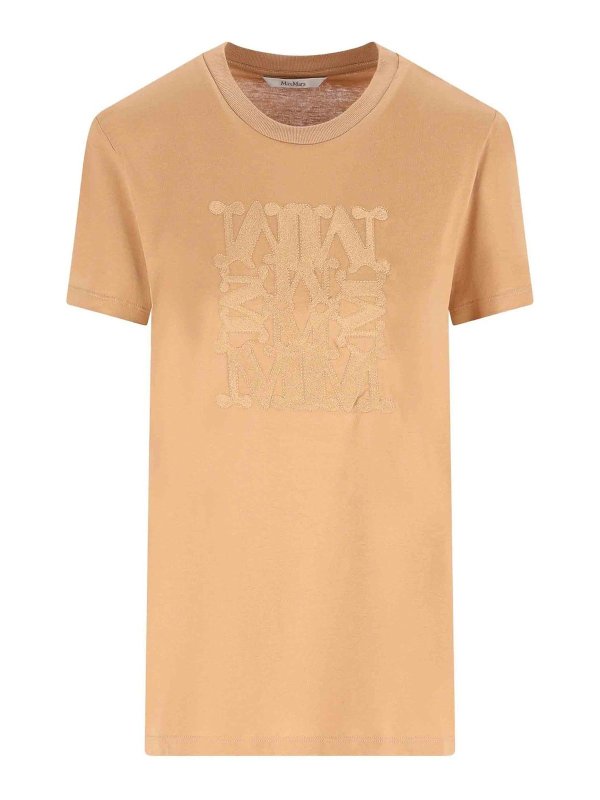 Max Mara: Camisetas - Camiseta - Beis