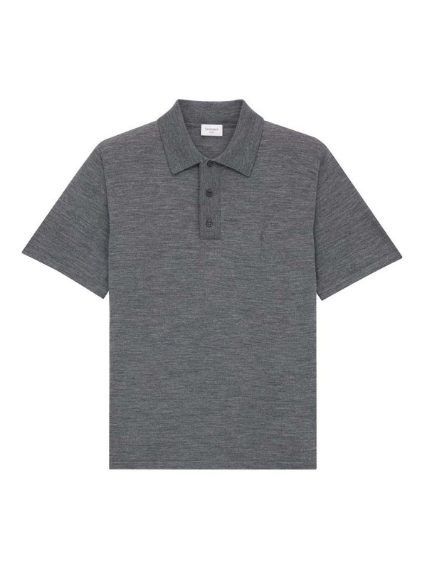 SAINT LAURENT: polo shirts - Cassandre Polo Shirt