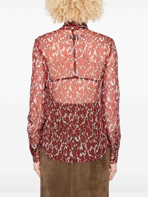 The Best Shops SAINT LAURENT: shirts - Abstract-Print Shirt