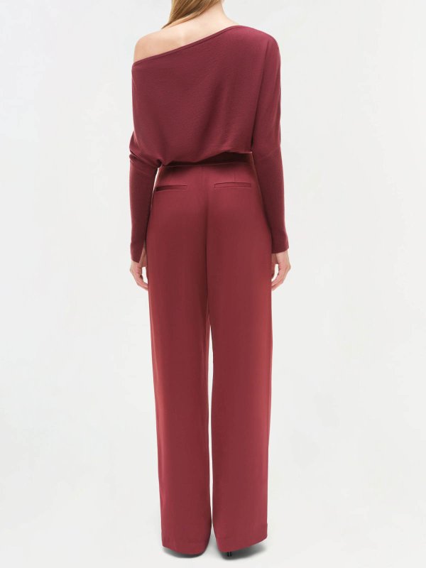 クルーネック - 赤 shop online: JONATHAN SIMKHAI