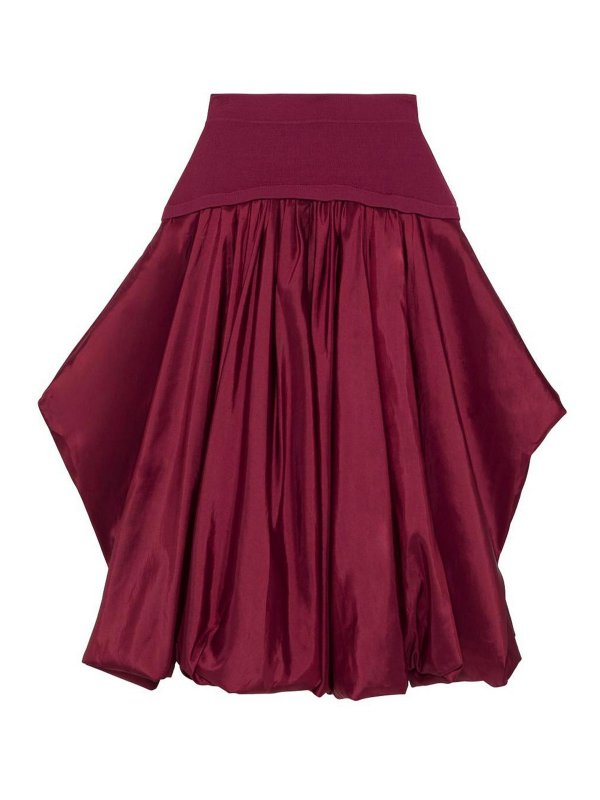 JONATHAN SIMKHAI: ニーレングススカート＆ミディ丈 - 膝丈/ミディスカート - 赤