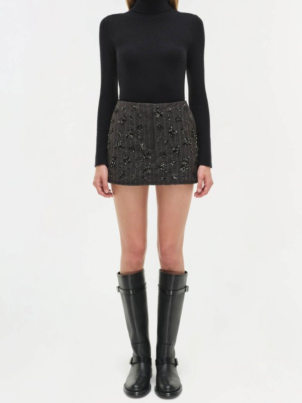 JONATHAN SIMKHAI: ミニスカート online - ミニスカート - 黒