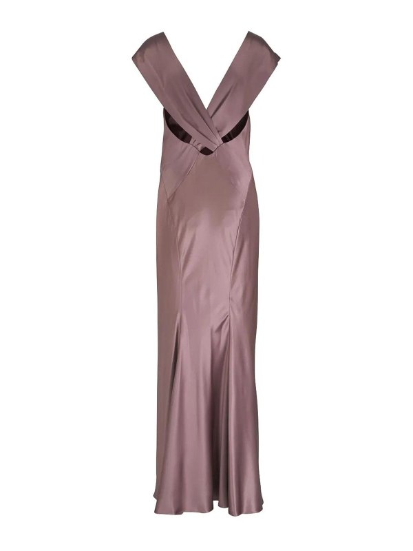 SAINT LAURENT: maxi dresses online - Satin Long Dress