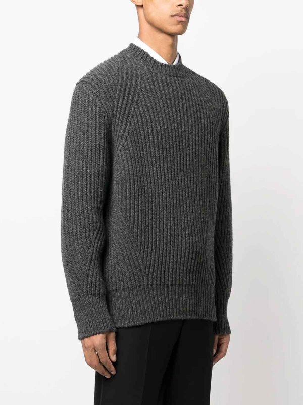 The Best Shops ALEXANDER MCQUEEN: Pull col rond - Pull Col Rond - Gris