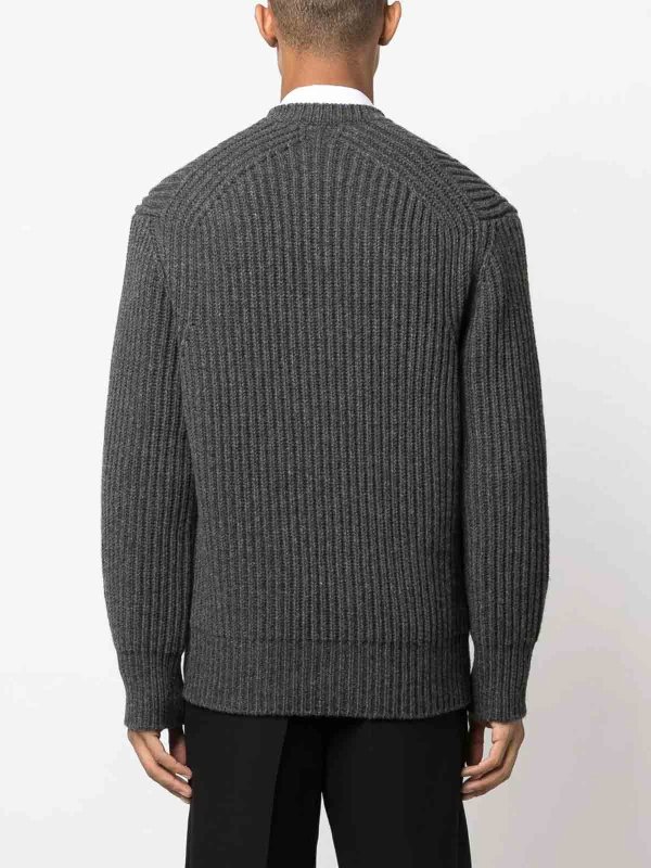 Pull Col Rond - Gris shop online: ALEXANDER MCQUEEN