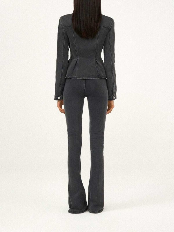 The Best Shops MAGDA BUTRYM: ベルボトムジーンズ - フレアジーンズ - グレー