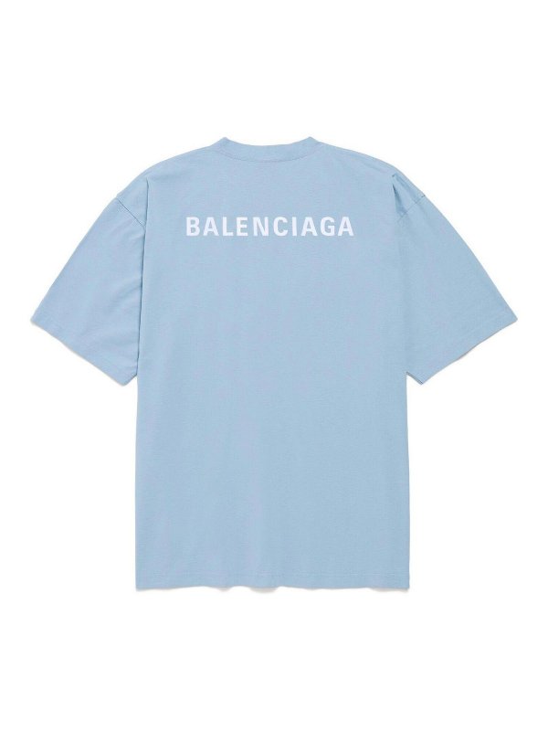 BALENCIAGA: T-shirts online - T-Shirt - Blau