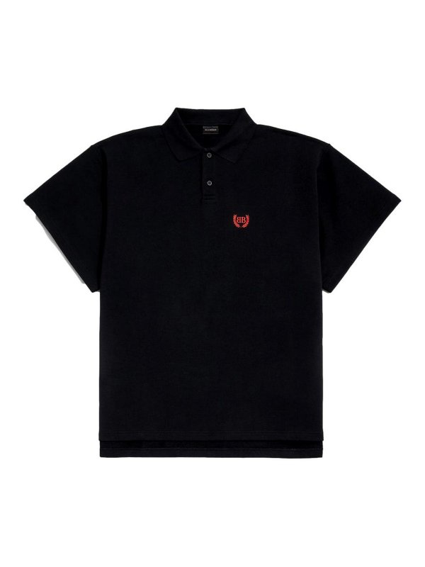BALENCIAGA: ポロシャツ - ポロシャツ - 黒