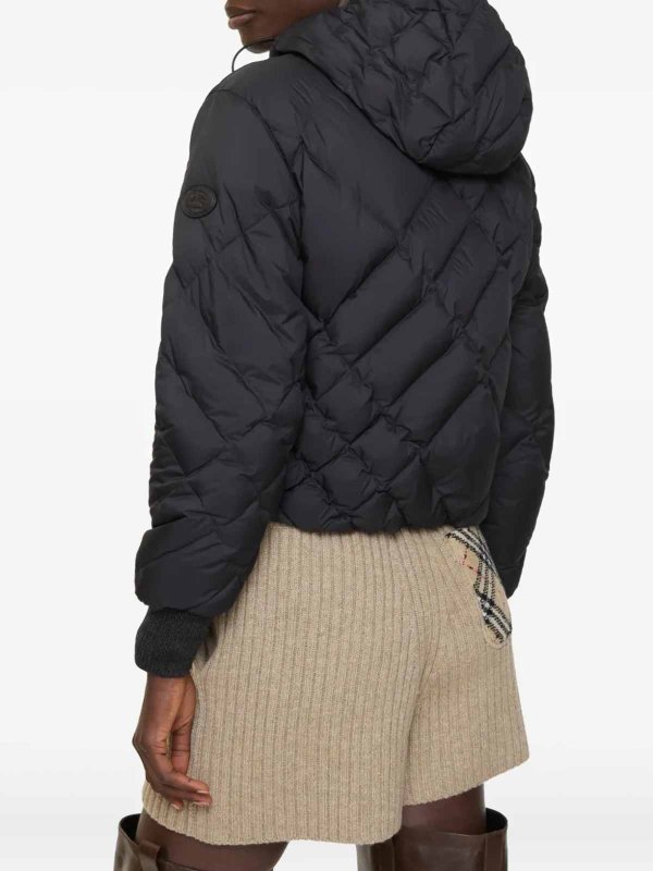 The Best Shops BURBERRY: padded jackets - Check Stitch Delley Puffer Jacket