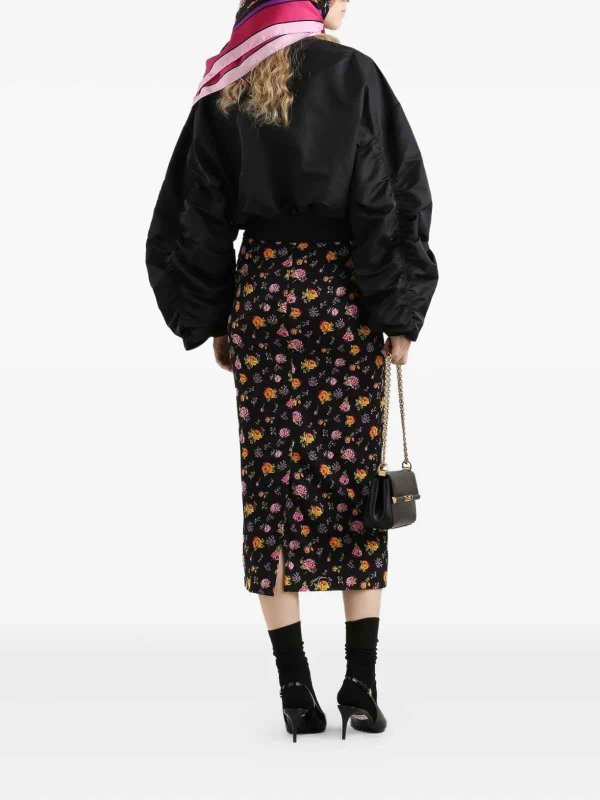 The Best Shops DOLCE & GABBANA: ニーレングススカート＆ミディ丈 - 膝丈/ミディスカート - 黒