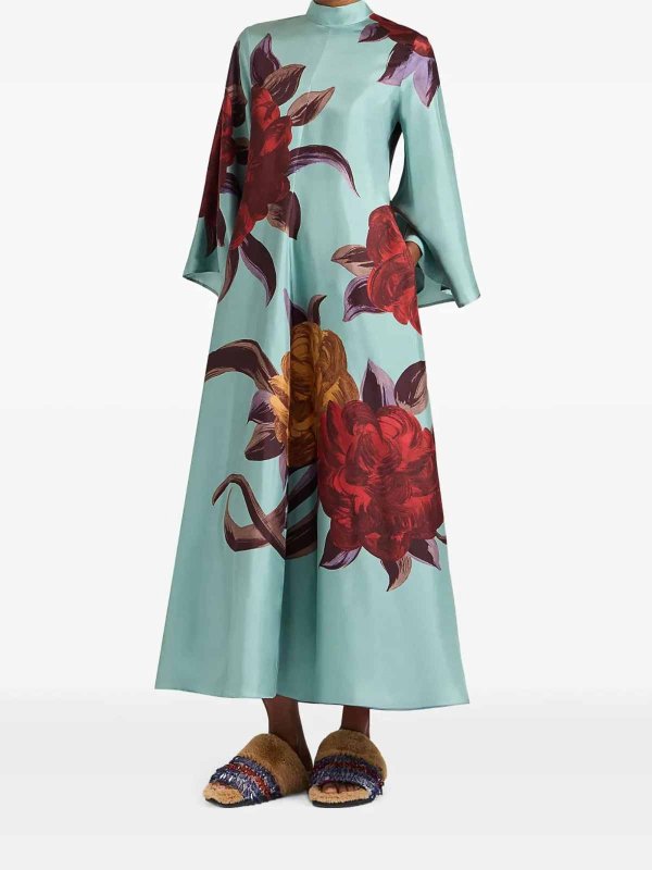 LA DOUBLEJ: Knielange Kleider online - Knielanges Kleid - Blau