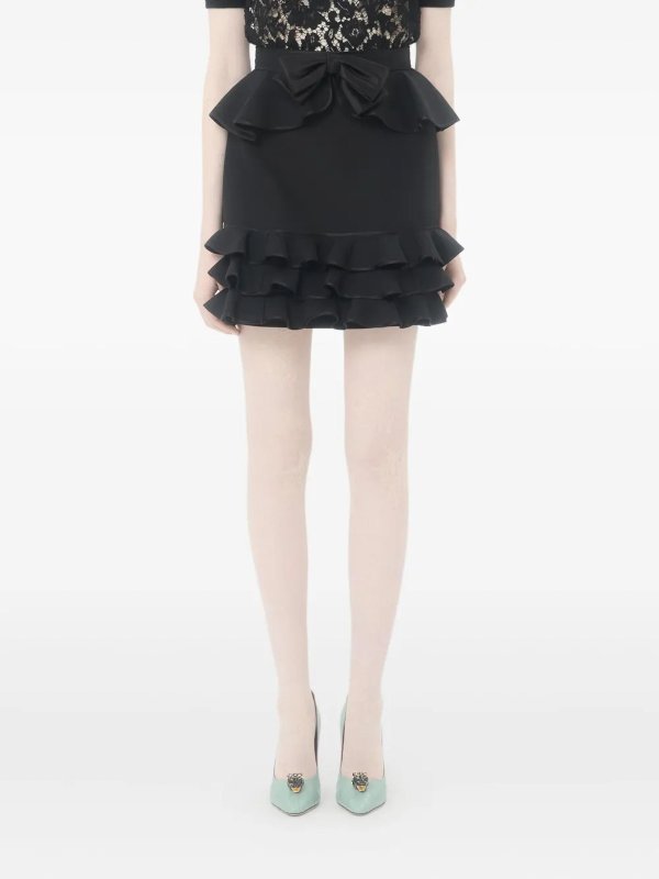 The Best Shops VALENTINO GARAVANI: ニーレングススカート＆ミディ丈 - 膝丈/ミディスカート - 黒