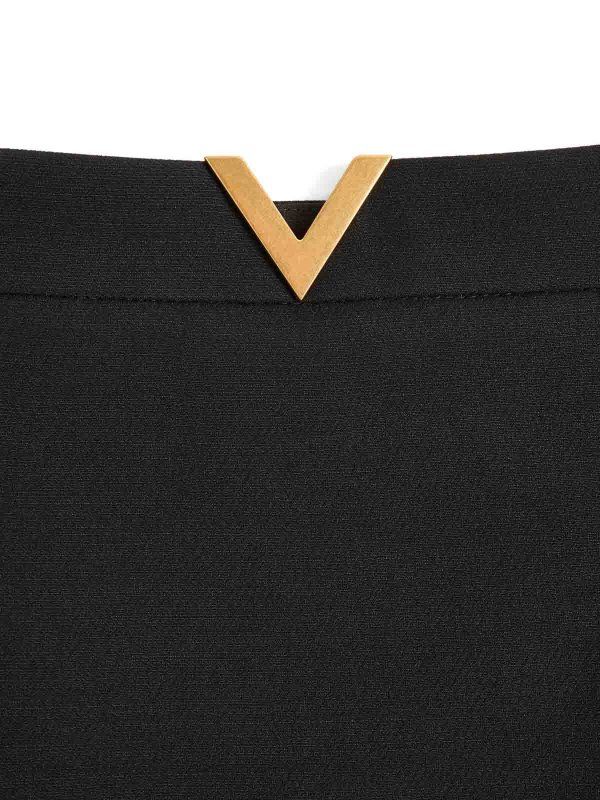 膝丈/ミディスカート - 黒 Replica 
online: VALENTINO GARAVANI