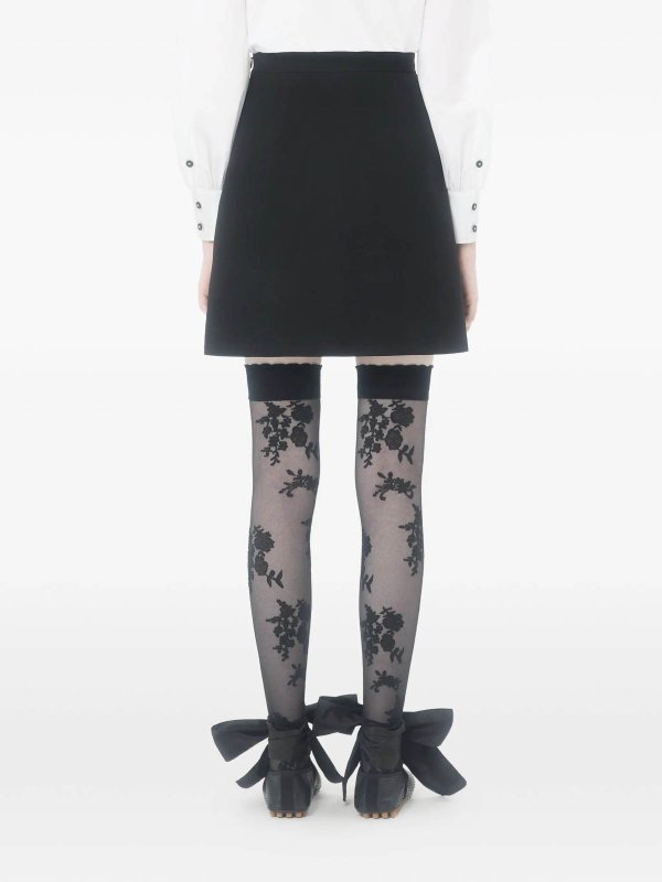 VALENTINO GARAVANI buy online 膝丈/ミディスカート - 黒