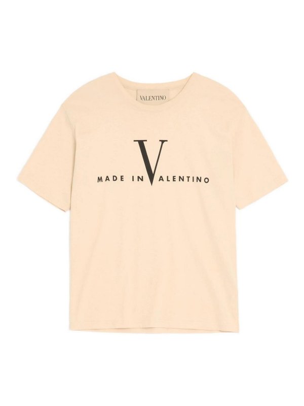 VALENTINO GARAVANI: Camisetas - Camiseta - Beis