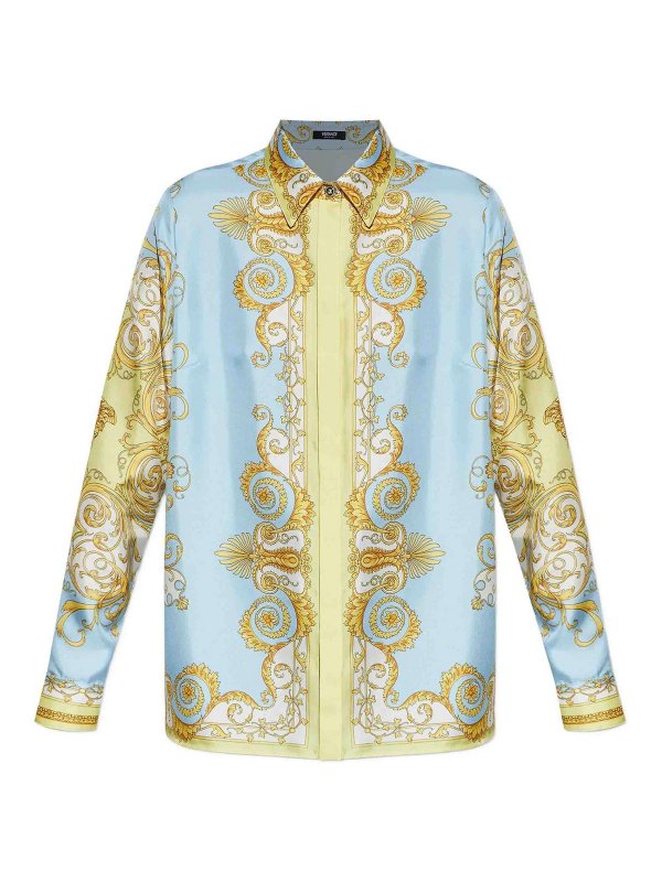 VERSACE: Chemises - Chemise - Jaune