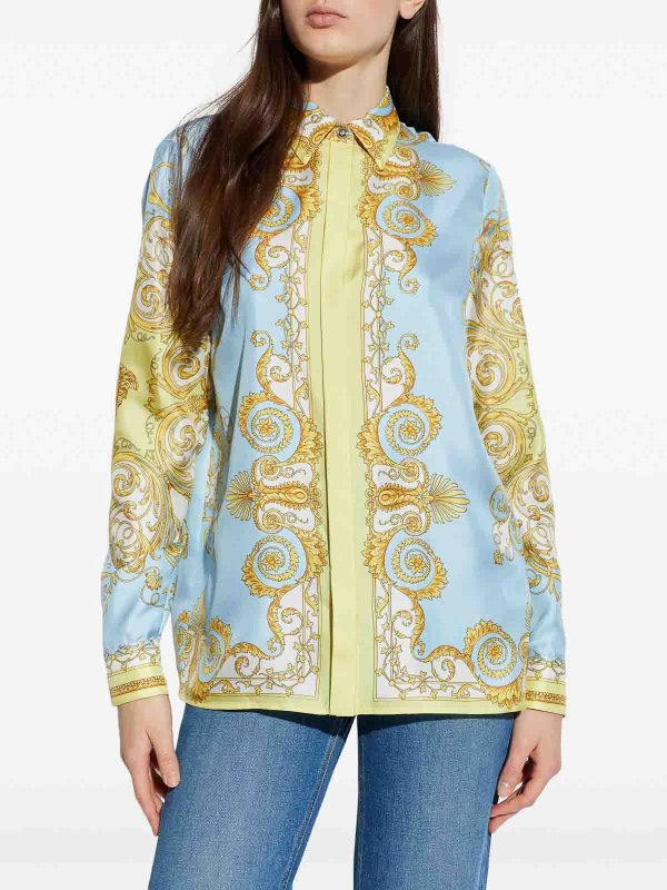 The Best Shops VERSACE: Chemises - Chemise - Jaune