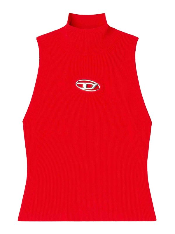 DIESEL: Tops und Tank Tops - Top - Rot