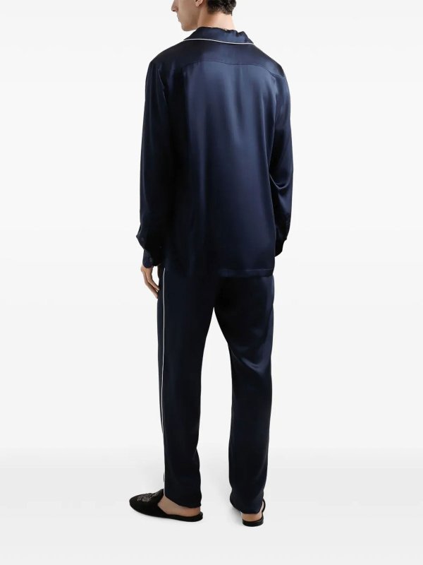 The Best Shops DOLCE & GABBANA: casual trousers - Pyjama Silk Pants