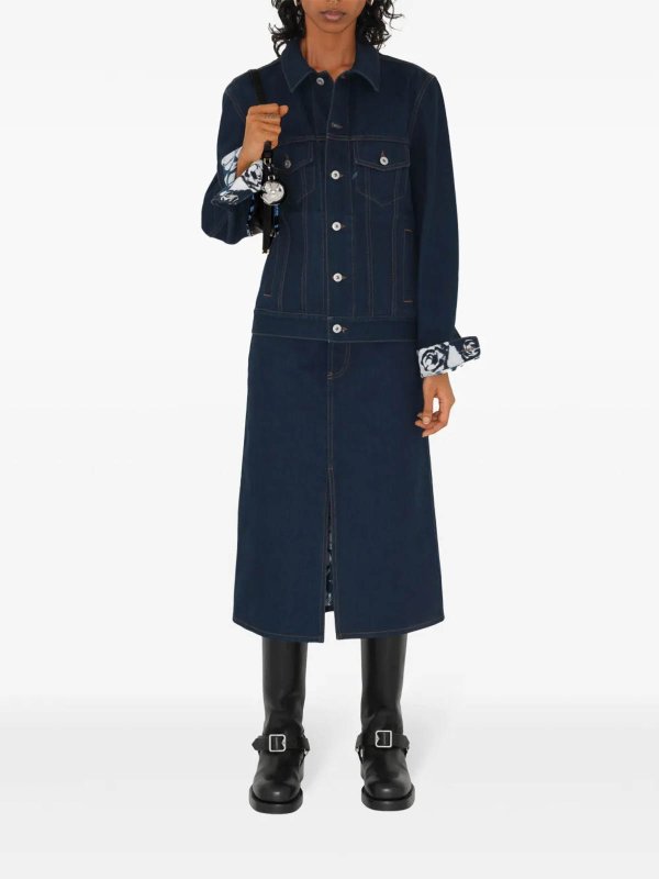 The Best Shops BURBERRY: Long skirts - Monochrome Long Skirt