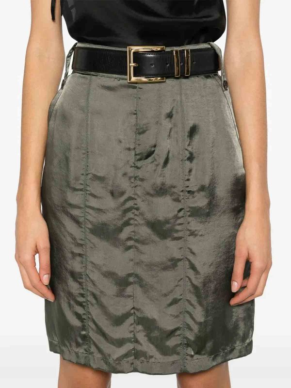 SAINT LAURENT buy online Satin Pencil Mini Skirt