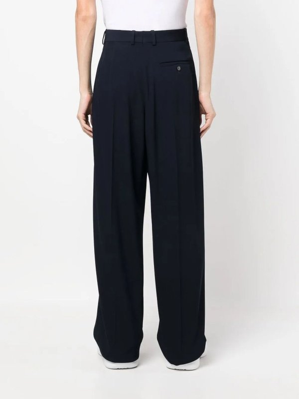 テーラードパンツ - ブルー shop online: BALENCIAGA