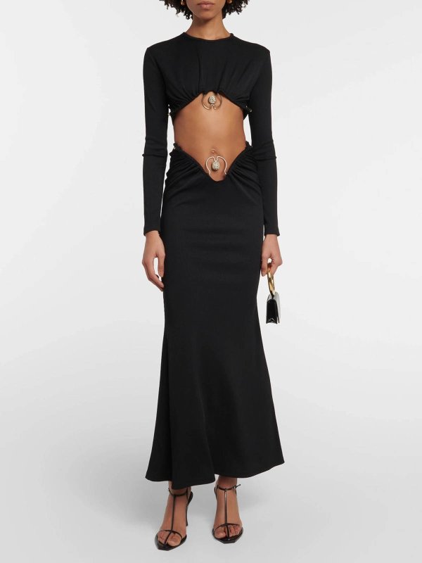 CHRISTOPHER ESBER: ロングシャツ online - ロングスカート - 黒