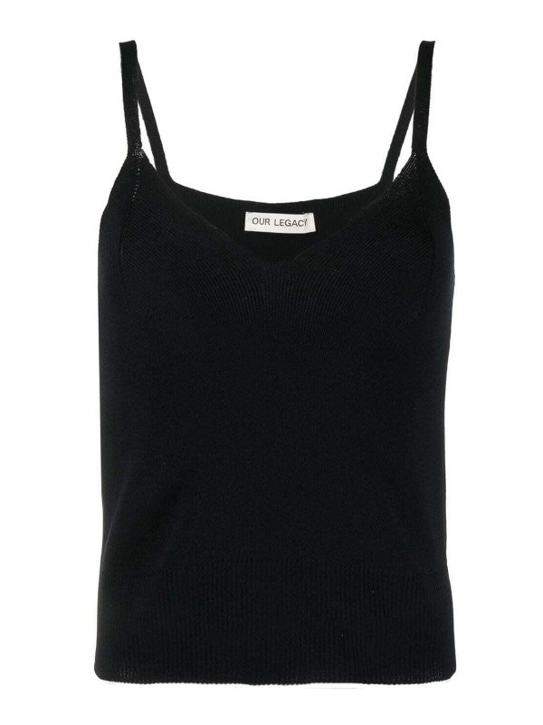OUR LEGACY: Tops & Tank tops - Knitted Singlet
