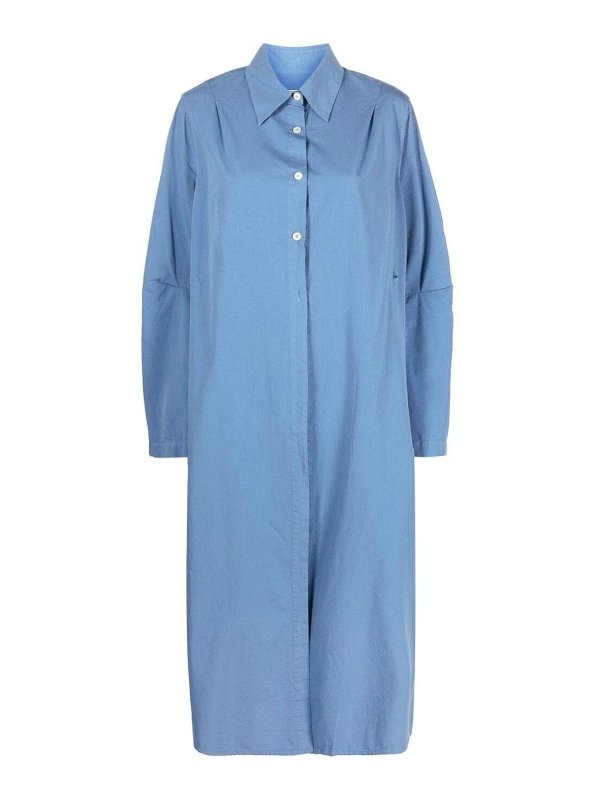 OUR LEGACY: ニーレングスドレス - 膝丈ドレス - ブルー