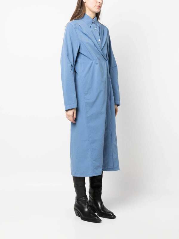 The Best Shops OUR LEGACY: ニーレングスドレス - 膝丈ドレス - ブルー