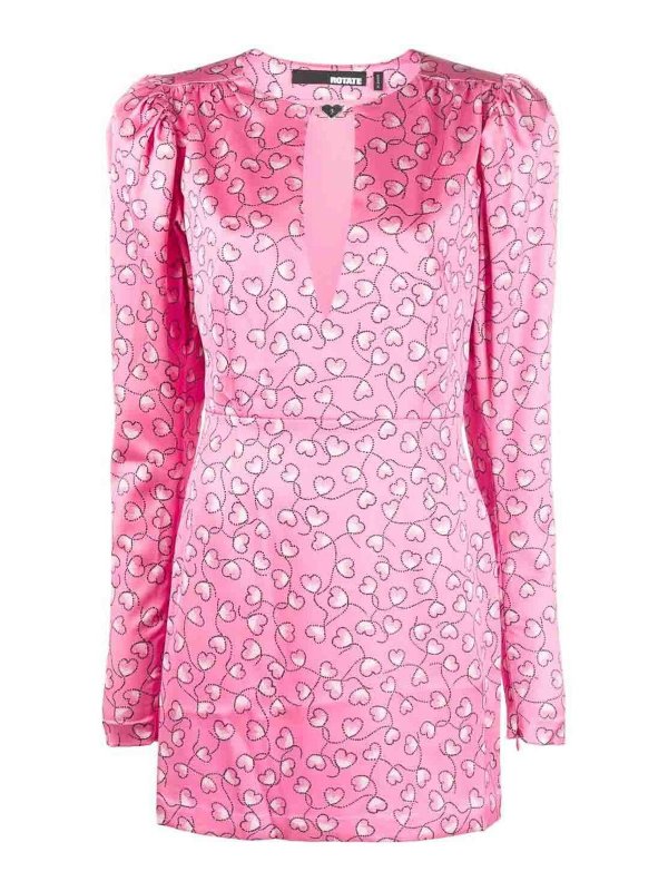 ROTATE Birger Christensen: ニーレングスドレス - 膝丈ドレス - ヌードカラー