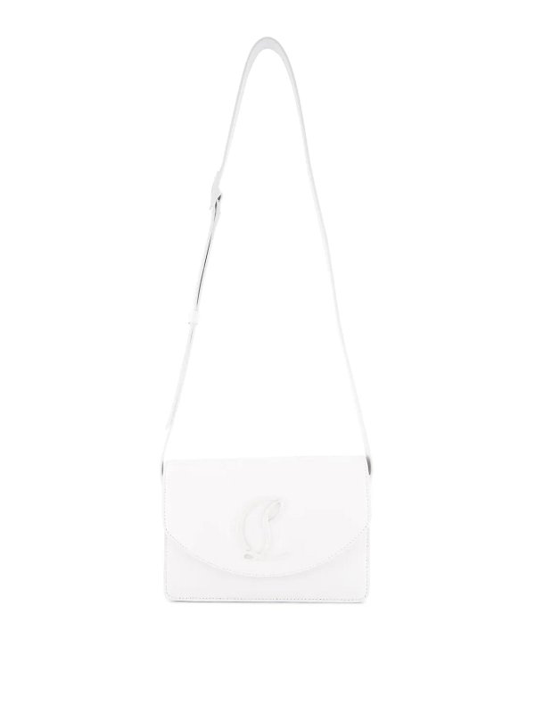 CHRISTIAN LOUBOUTIN: クロスボディバッグ - クロスボディバッグ - 白
