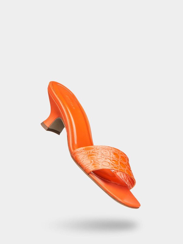 BY FAR: Zapatos chinelas online - Chinelas - Naranja