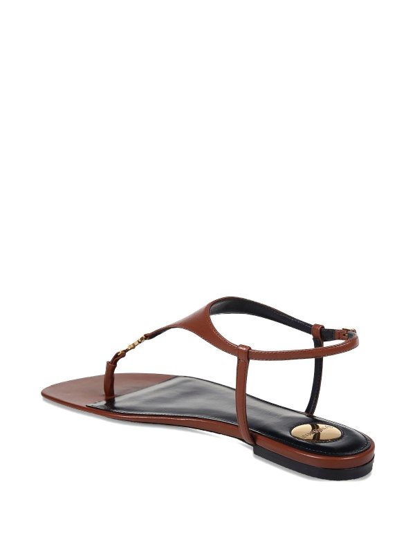 The Best Shops SAINT LAURENT: sandals - Cassandra Sandals In Smooth Leather