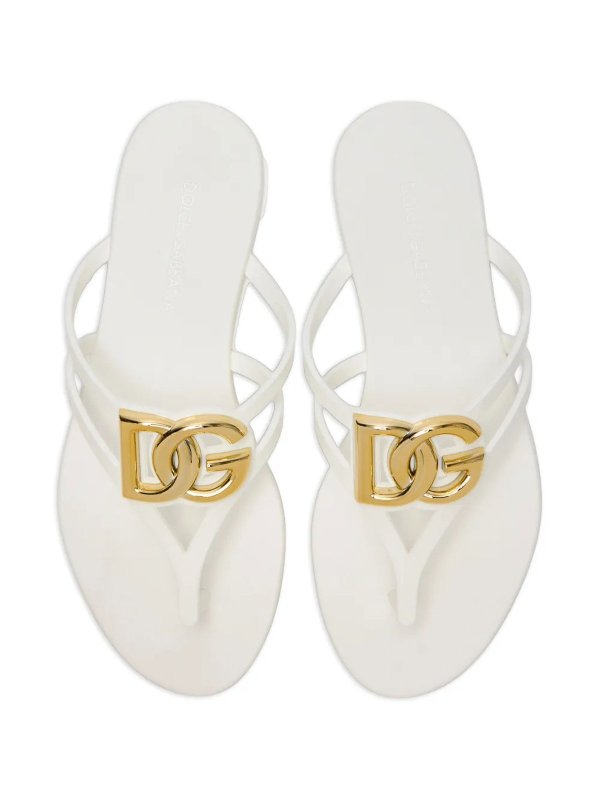 DOLCE & GABBANA: Zehentrenner online - Zehentrenner - Weiß