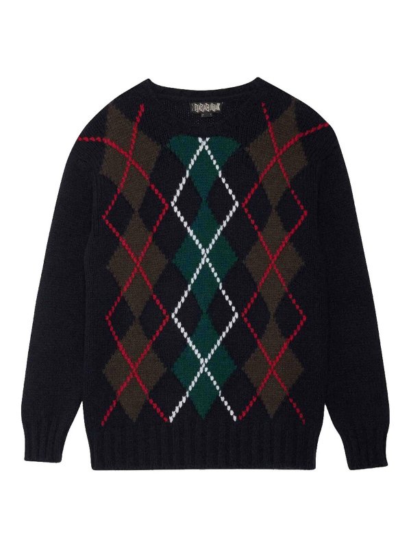 BARACUTA: クルーネック - クルーネック - ダークブルー